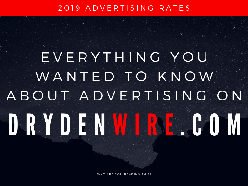 2019 Advertising Rates For DrydenWire.com