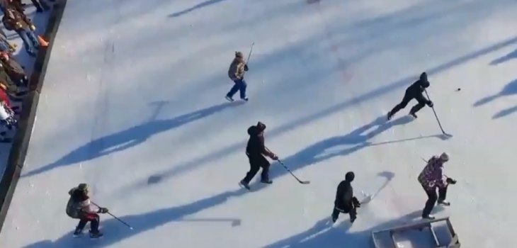 (VIDEO) Spooner Jack Frost Days Pond Hockey