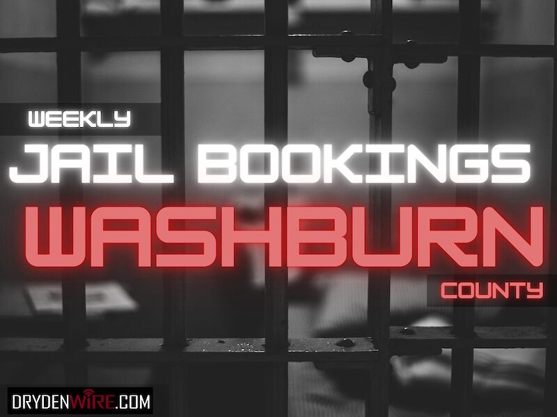 Washburn County Weekly Jail Bookings Report - Apr. 9, 2024
