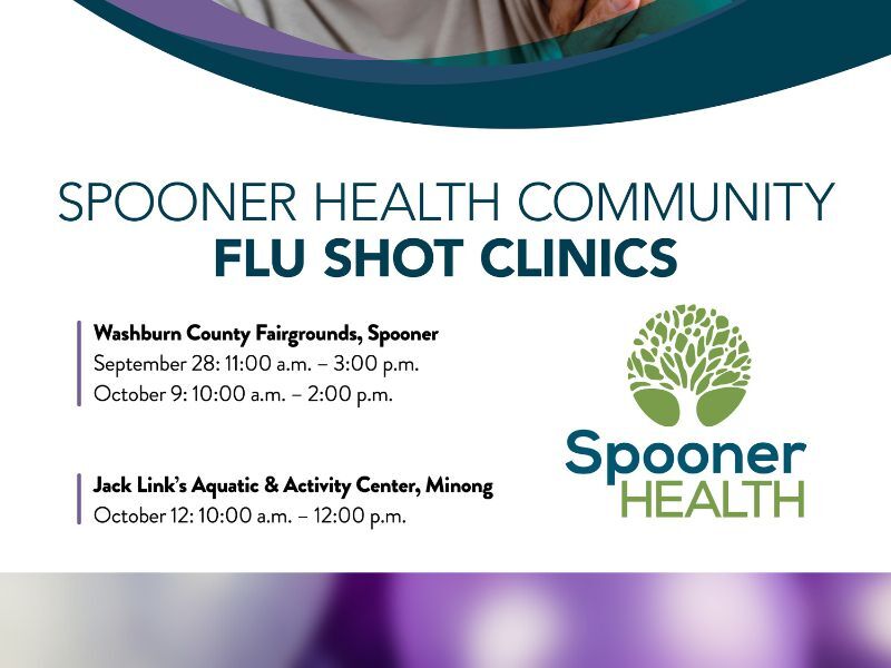 Spooner Health Community Flu Shot Clinics Scheduled For This Fall