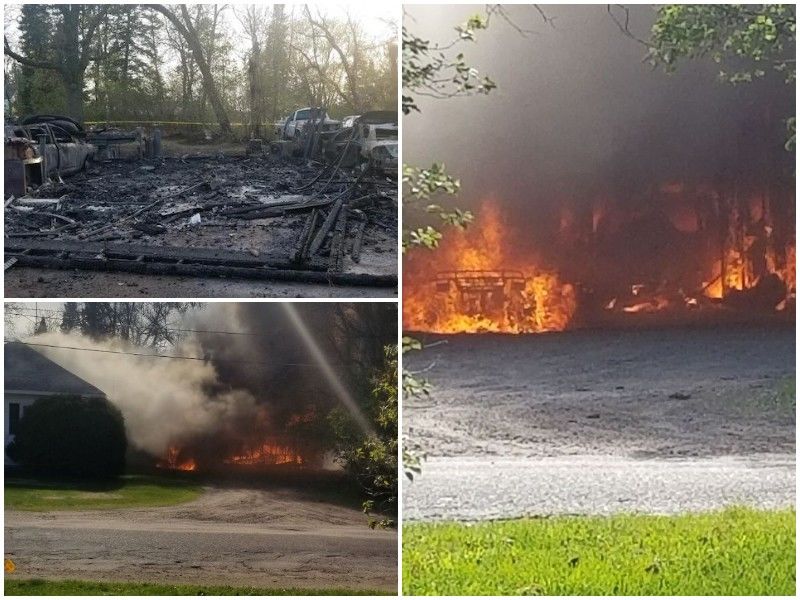 Garage, House And Vehicles Destroyed In Trego Fire