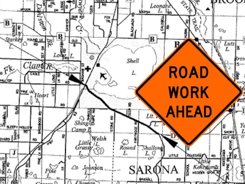 Road Work Begins On County Highway D In Washburn County Friday