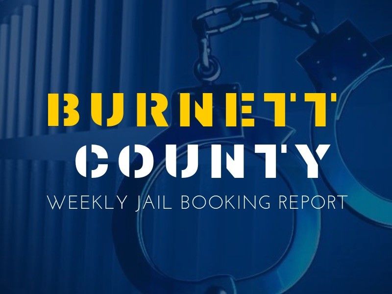 Weekly Jail Booking Report For Burnett County