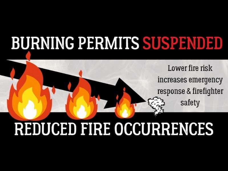 Effective March 27, All DNR Burning Permits Are Suspended Until Further Notice