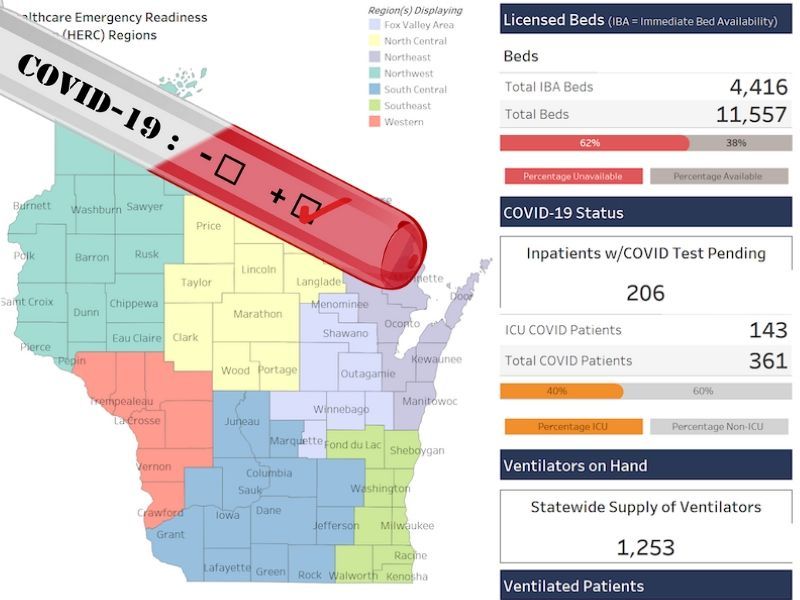Wisconsin's Latest COVID-19 Update: 5,356 Cases, 262 Deaths
