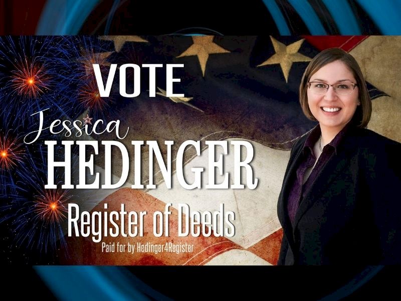 Why Is Jessica Hedinger Running For Register Of Deeds?