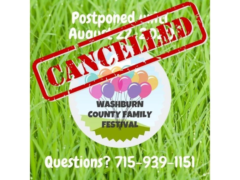 2020 Washburn County Family Festival Canceled