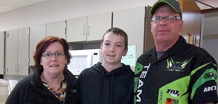 Spooner Middle School Student On His Way With Arctic Cat