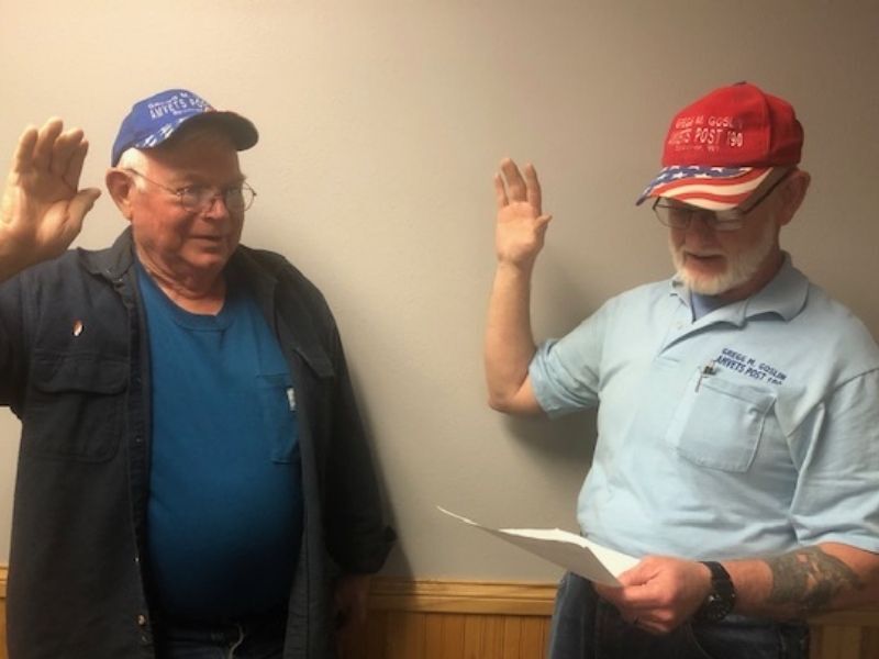 New Officers Elected To Gregg M. Goslin AmVets Post 190 In Spooner