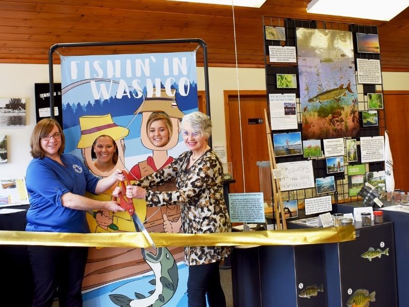 Washburn County Tourism Association Unveils Tribute To The Lakes Exhibit At Newly Renovated Visitor Center