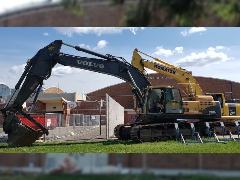 Demolition Of Small Gym At Spooner Middle School Starts Today