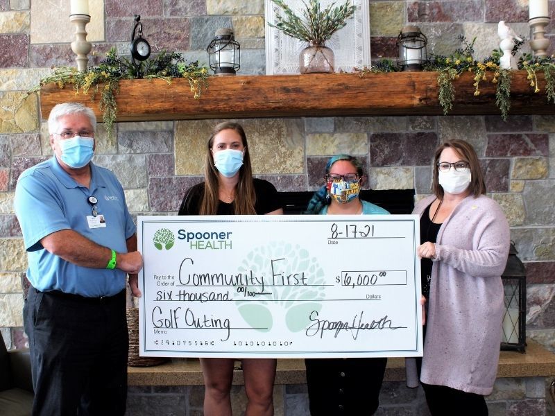 Spooner Health’s Golf Outing Raises $6,000 for Community First – Washburn County