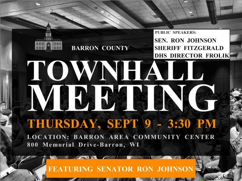 Barron County Town Hall Meeting Scheduled For This Thursday