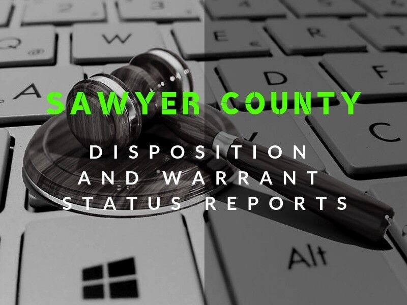 Sawyer County Weekly Disposition And Warrant Status Reports - 9/23/21