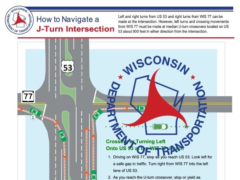 WisDOT Safety Improvement Project At Us 53/WIS 77 In Minong Completed