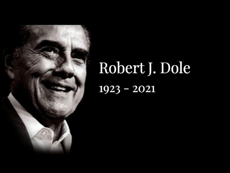 President Orders Flags To Be Flown At Half-Staff As A Mark Of Respect For Bob Dole