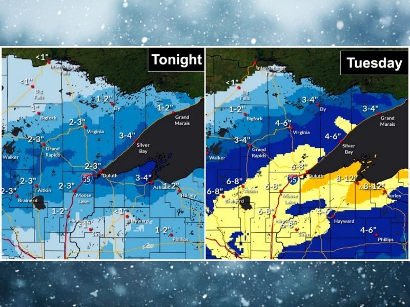 Winter Storm Update: Expected Snow Totals Tonight Through Tuesday