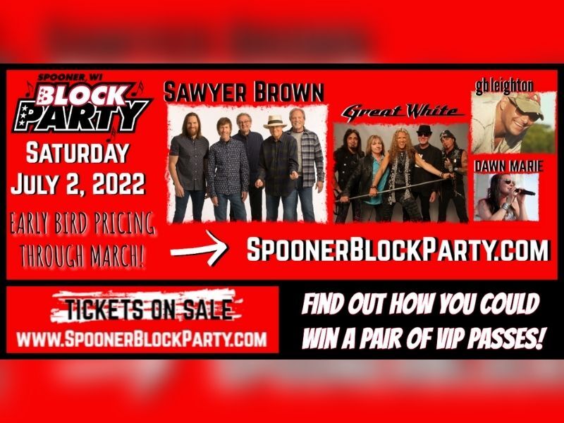 Spooner Block Party Offering Early Bird Pricing This Month Only!