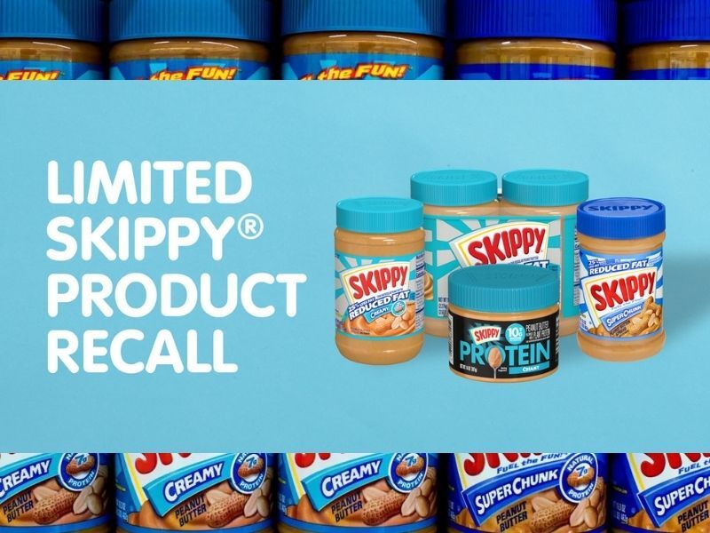 RECALL ALERT: Skippy Recalling 161,692 Pounds Of Peanut Butter Due To Steel Fragments