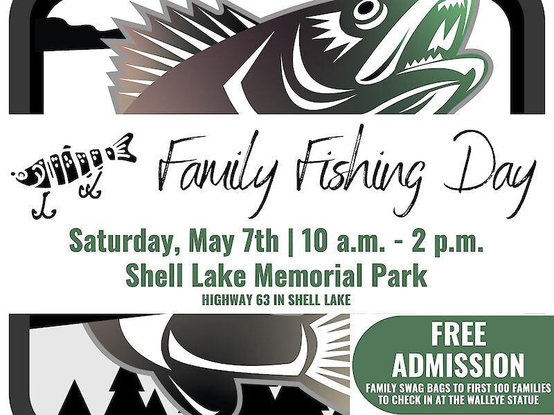 Family Fishing Day To Be Hosted In Washburn County At Shell Lake Memorial Park