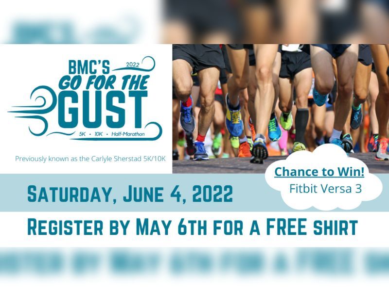 Register For BMC’s 'Go For The Gust' Race - T-Shirt Deadline Is May 6th