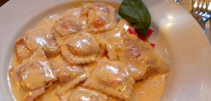 Wed & Thur Special: Lobster, Scallop and Shrimp Ravioli with Perlick Yeoman's Vodka Sauce
