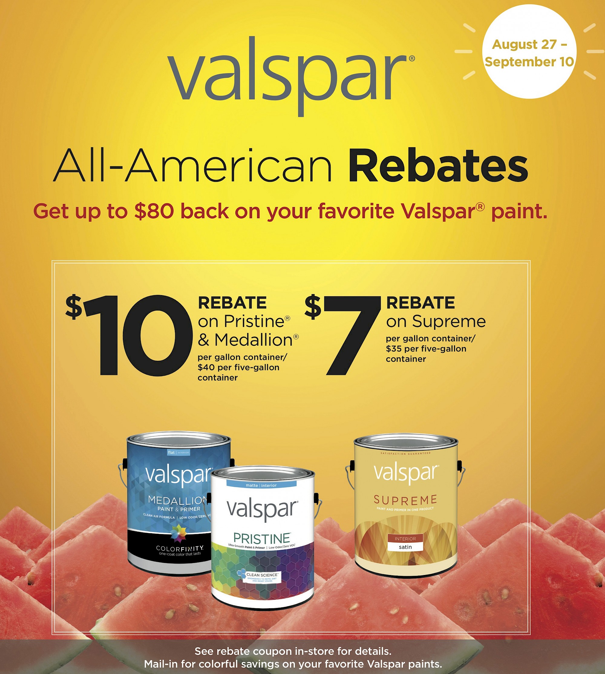 Great Rebates on Valspar Paint or Cabot Stain at Hardware Hank Recent
