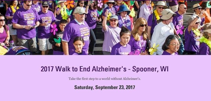 Join the Fight for Alzheimer’s First Survivor at Spooner’s Walk to End Alzheimer’s