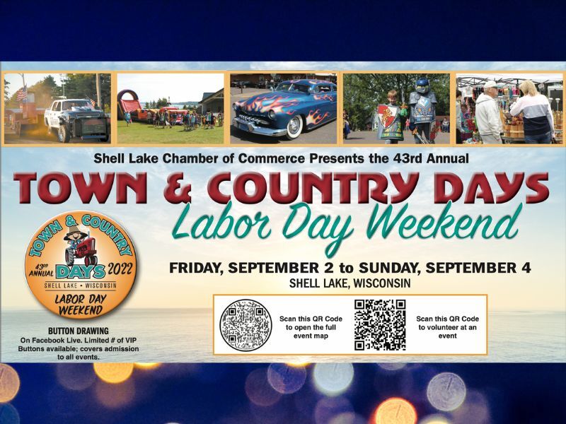 Shell Lake’s 43rd Annual Town & Country Days List Of Events