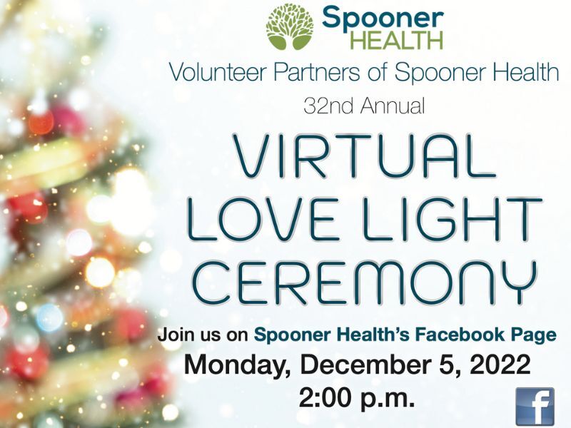 Volunteer Partners Of Spooner Health Invite You To Remember Loved Ones For The 32nd Annual Love Light Tree Ceremony