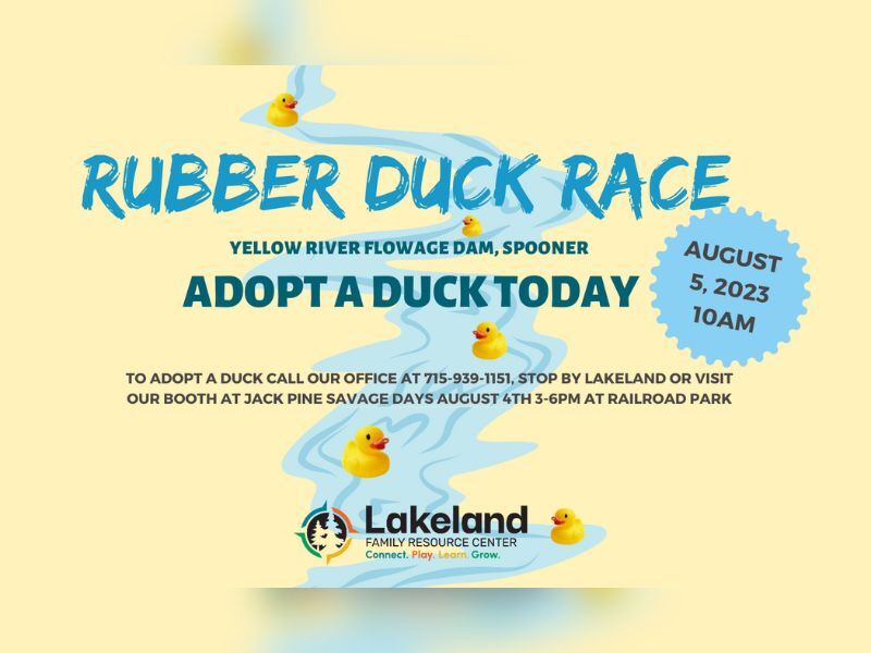 Lakeland Family Resource Center’s Annual Rubber Duck Race Fundraiser This Saturday