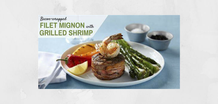 Bacon Wrapped Filet Mignon w/ Grilled Shrimp on Special at The Roost!