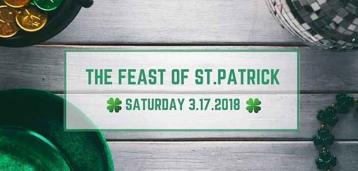 Feast of St. Patrick on Saturday, March 17th at The Roost!