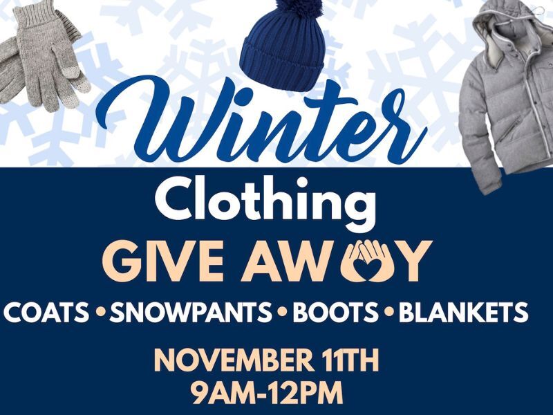 Save The Date: Winter Coat & Blanket Giveaway In Barron