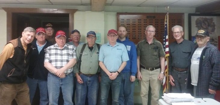 New Slate of Officers Recently Sworn at Spooner AmVets Post 190