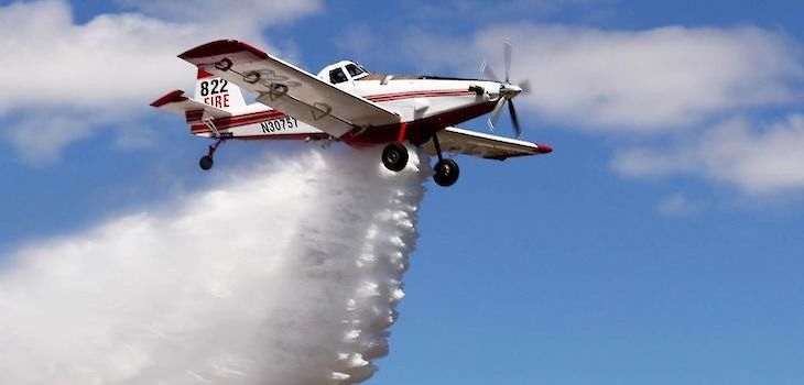 Webster Fire Department Brings Water for DNR Planes