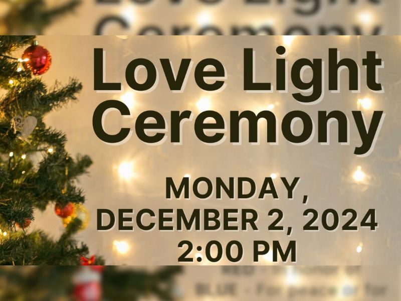 Volunteers Of Spooner Health Invite You To Remember Loved Ones For The 34th Annual Love Light Tree Ceremony