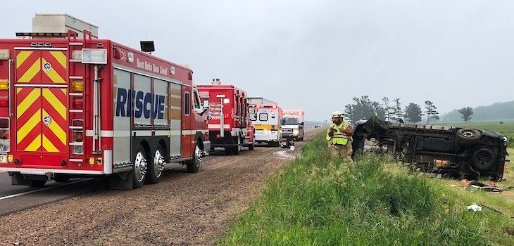 Multiple People Ejected in Two-Vehicle Crash in Barron County