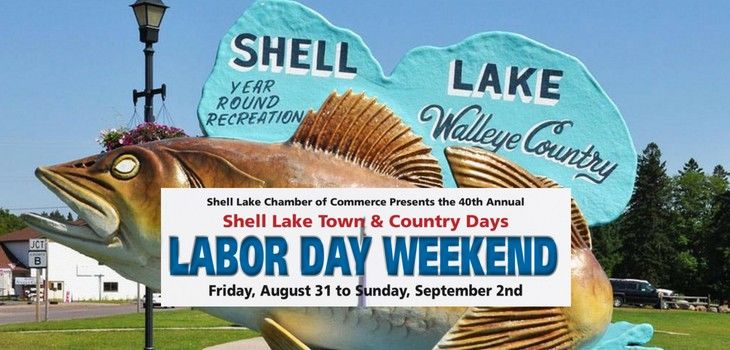 List of Events for 40th Annual Shell Lake Town & Country Days