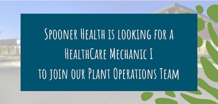 Join Spooner Health’s Plant Operations Team!