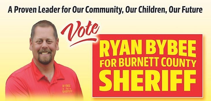 Vote Ryan Bybee for Burnett County Sheriff