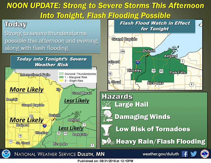 Flash Flood Watch in Effect Tonight for Northwestern Wisconsin | Recent ...