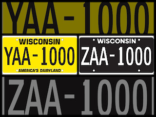 Wisconsin Drivers Can Now Order New Blackout And Retro License Plates