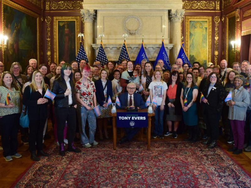 Gov. Evers Vetoes Anti-LGBTQ Bills on Trans Visibility Day