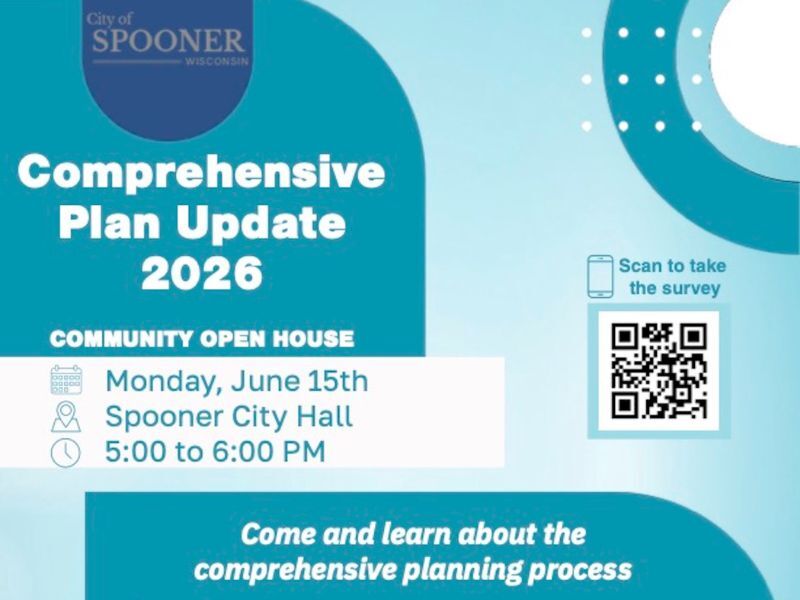 City of Spooner to Host Comprehensive Plan Listening Session and Open House