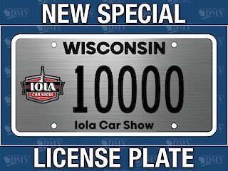 Wisconsin Drivers Can Now Get An Iola Car Show License Plate