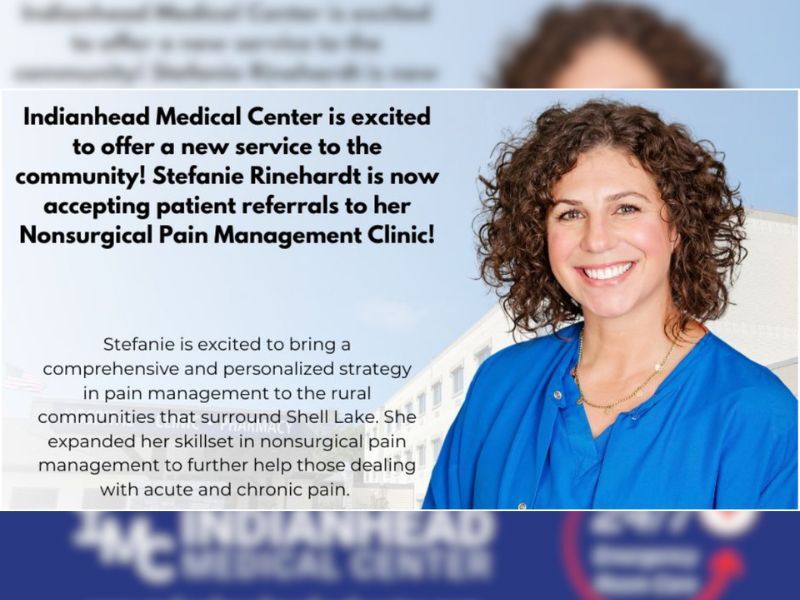 Indianhead Medical Center Expands Care With New Pain Management Services